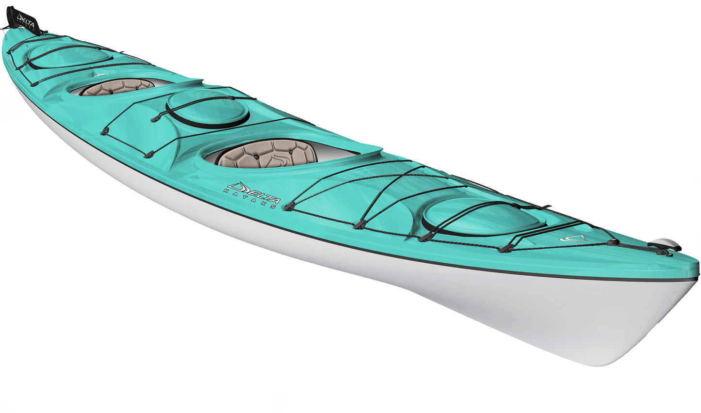 Delta Kayak Traverse 17.5T avec Gouvernail 2026 ELEVATE Contour Seat