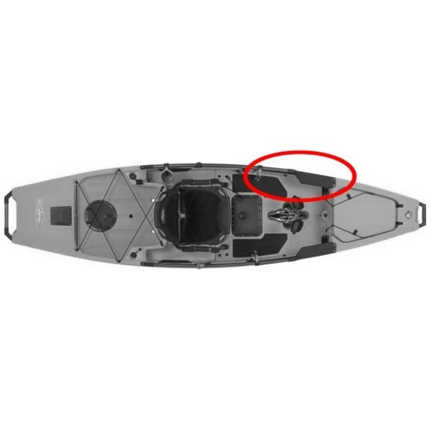 Hobie Acc. Plaque - Mount Board, 2015+, Left Black