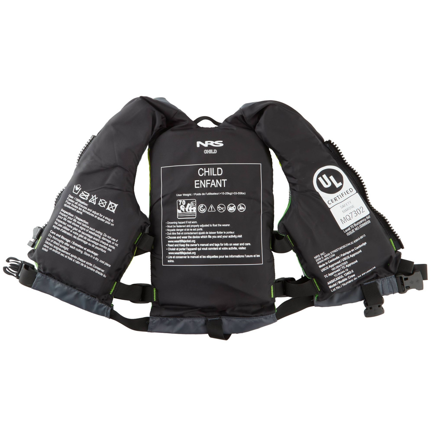 NRS VFI Crew Enfant 33/lbs - 55/lbs