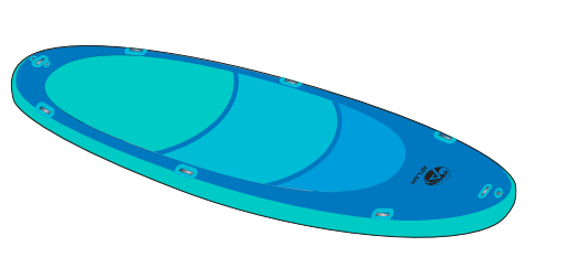 Atlan SUP Gonflable Party Deck