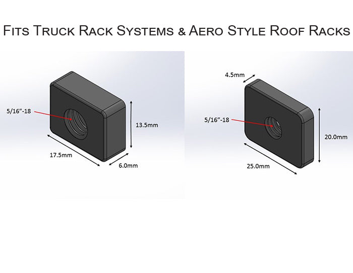 Malone Acc. Vix en T Kit for Truck Racks (MPG114, 116, 117, 118)