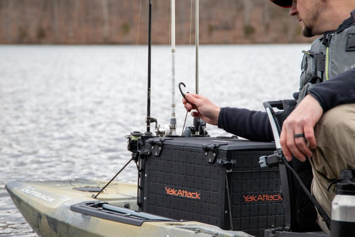 YakAttack Acc. TetherTube Rod Holder- Two Pack with Mounting Hardware