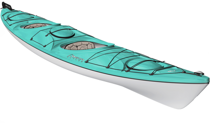 Delta Kayak Traverse 17.5T avec Gouvernail 2026 ELEVATE Contour Seat