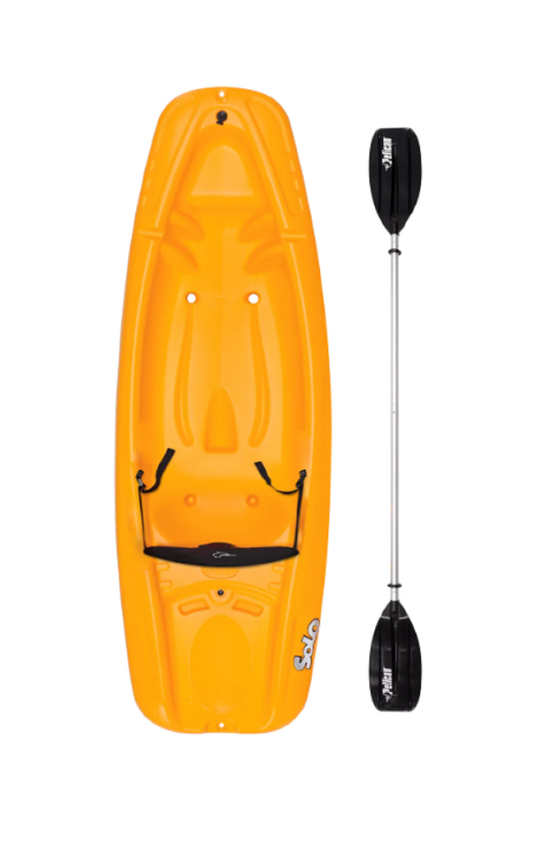 Pelican Kayak pour enfants Solo DLX avec pagaie/dossier/drapeau