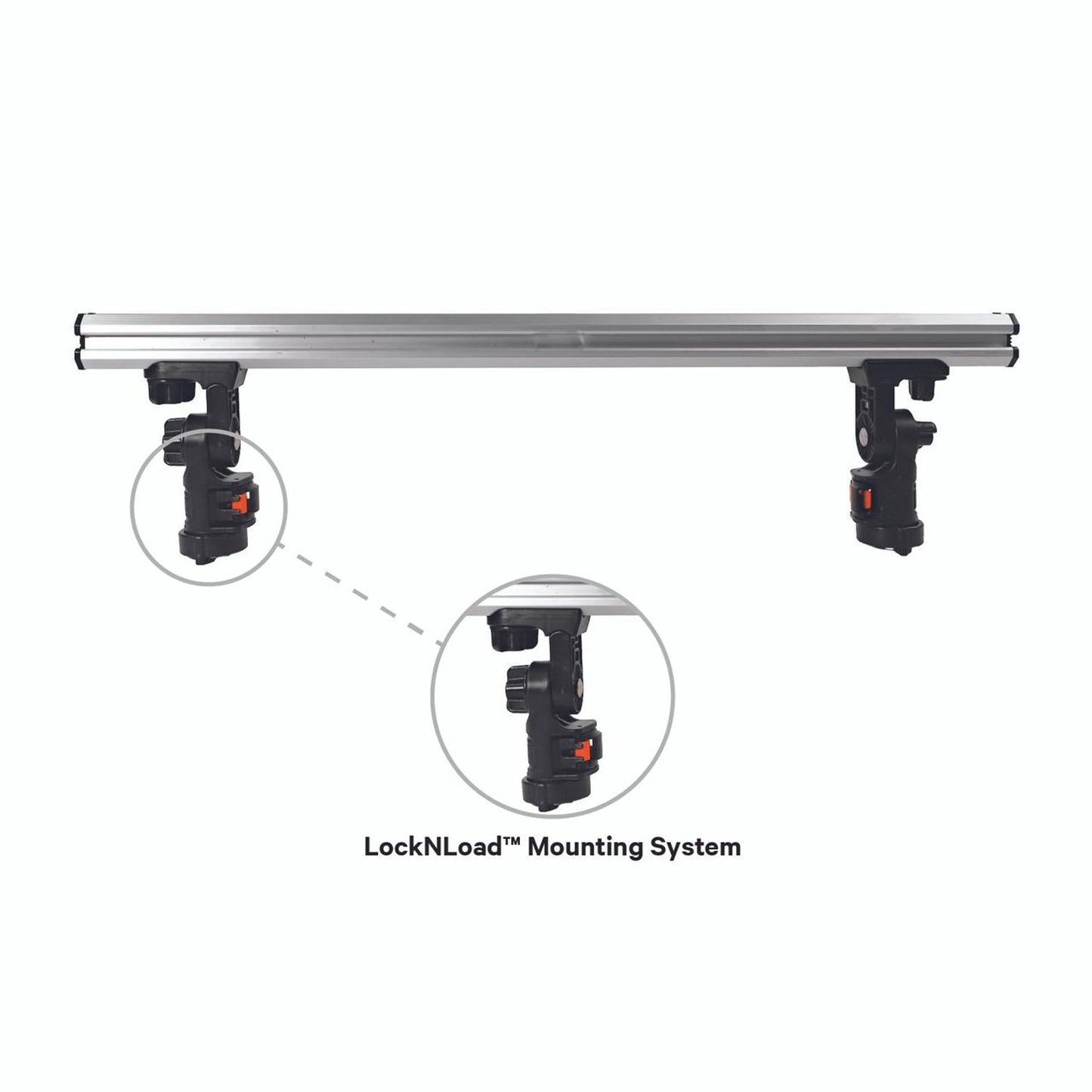 YakAttack Acc. Command Center CrossBar, with Track Mounted LockNLoad™  36'' Mounting System Base