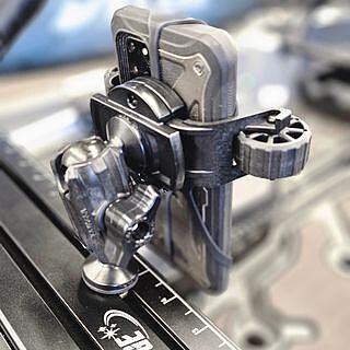 YAkattack Acc. RotoGrip Phone Holder with 1" Screwball Track Mount