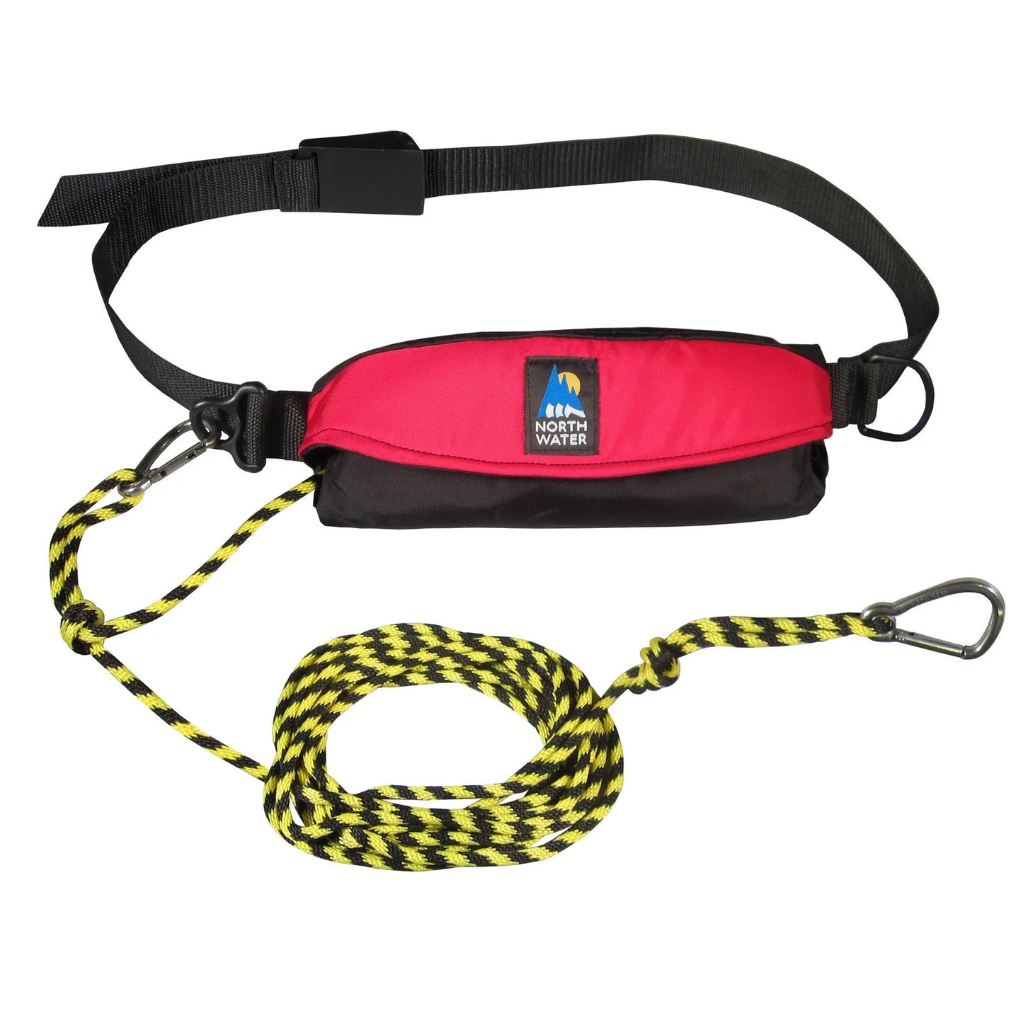 North Water Sac a corde de remorquage Micro 50' - Rouge/Noir