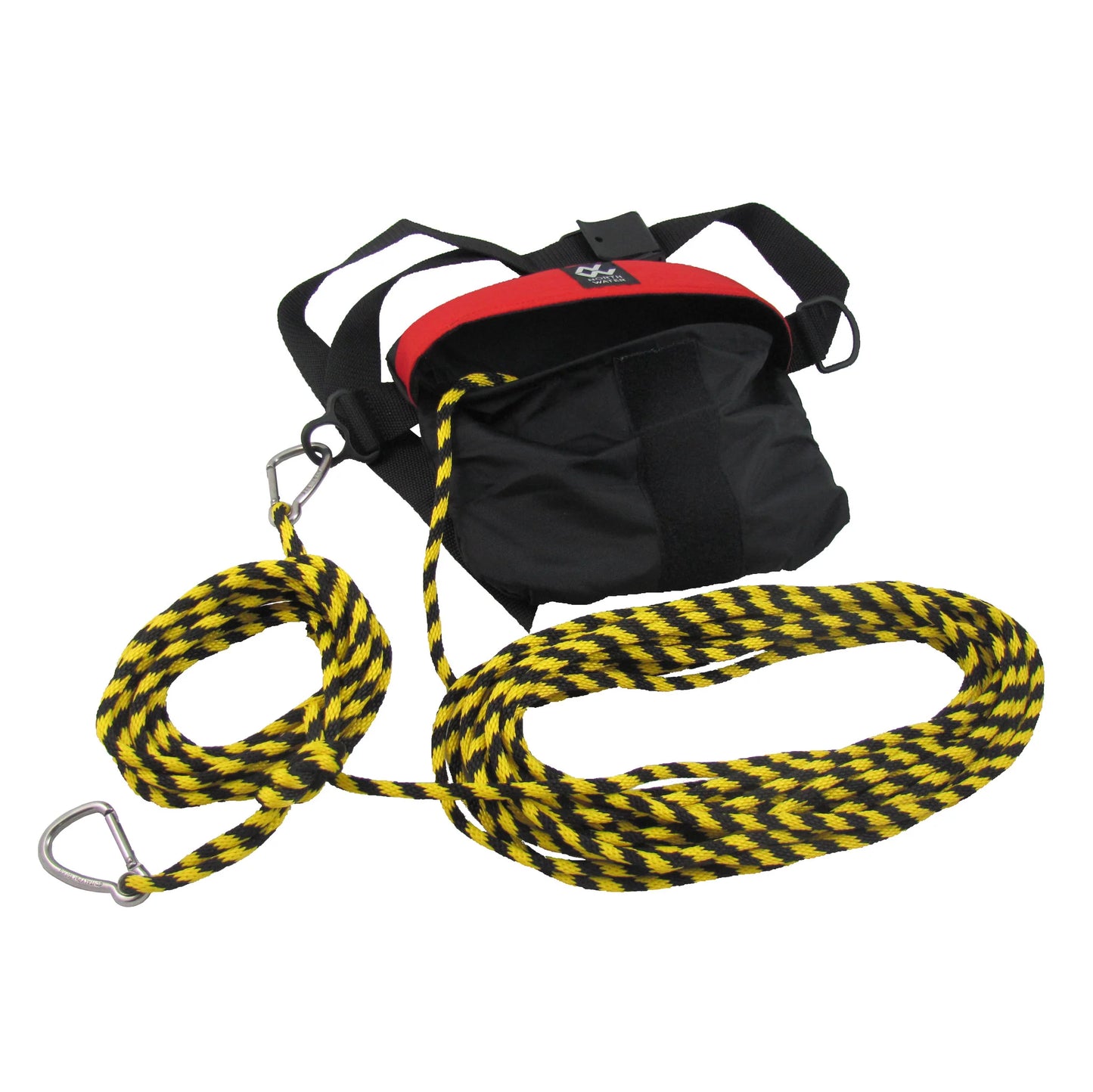 North Water Sac a corde de remorquage Micro 50' - Rouge/Noir