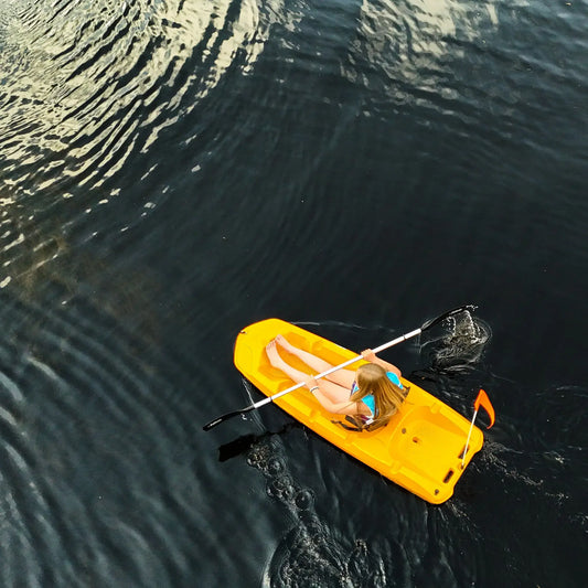 Pelican Solo DLX Kids Kayak with Paddle/Backrest/Flag