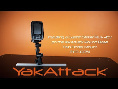 YakAttack Acc. Support de sonar (base ronde) avec système de montage LockNLoad monté sur rail